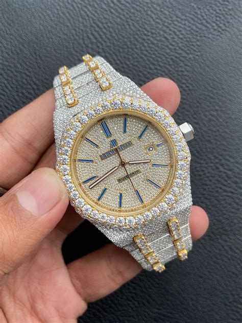 moissanite iced out watches